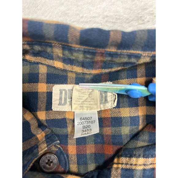 Duluth Trading Men’s Button Down Shirt Size Large Plaid Flannel Work Long Sleeve - Picture 5 of 9
